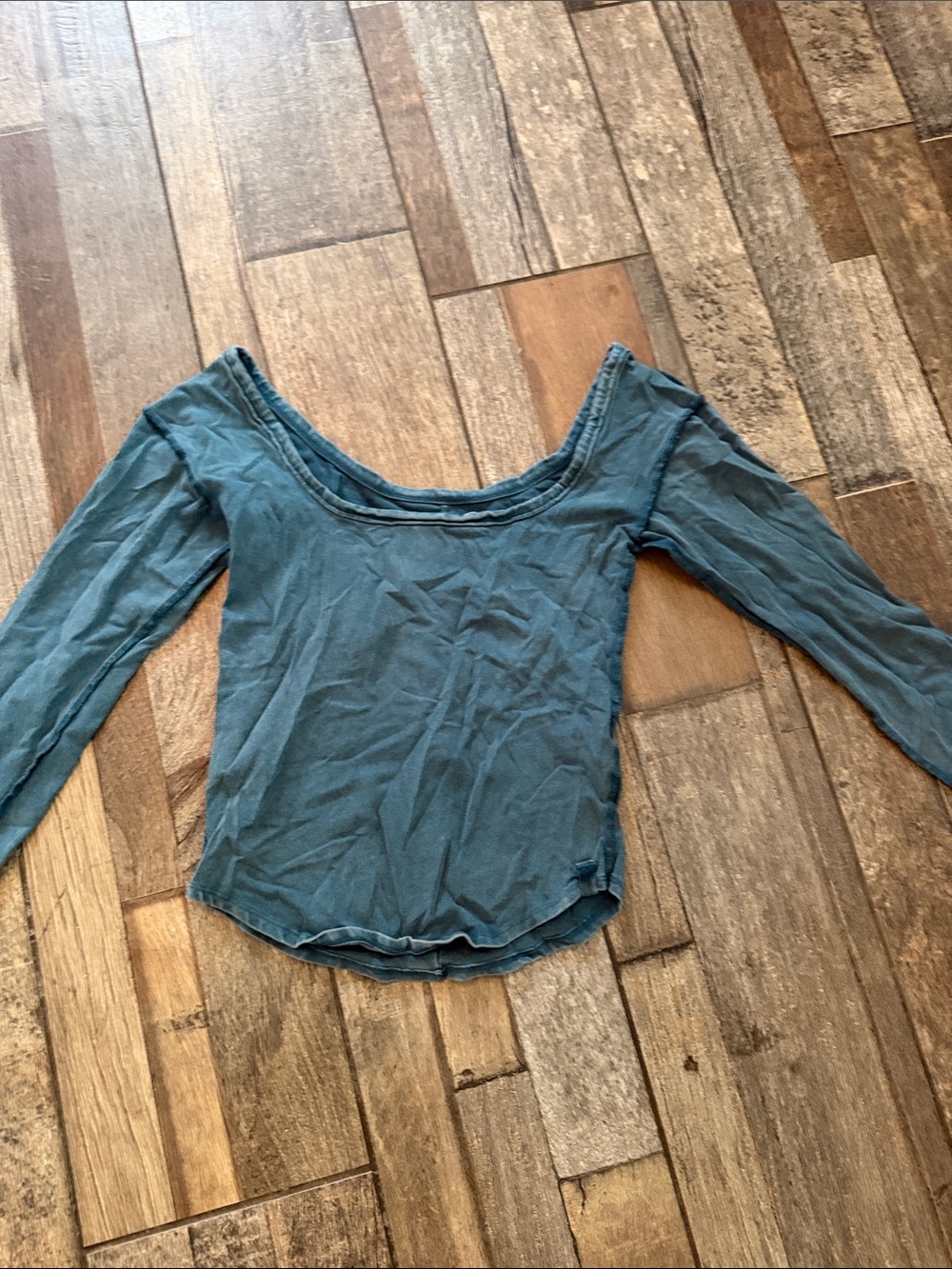 EUC Free People Long Sleeve Top in Teal